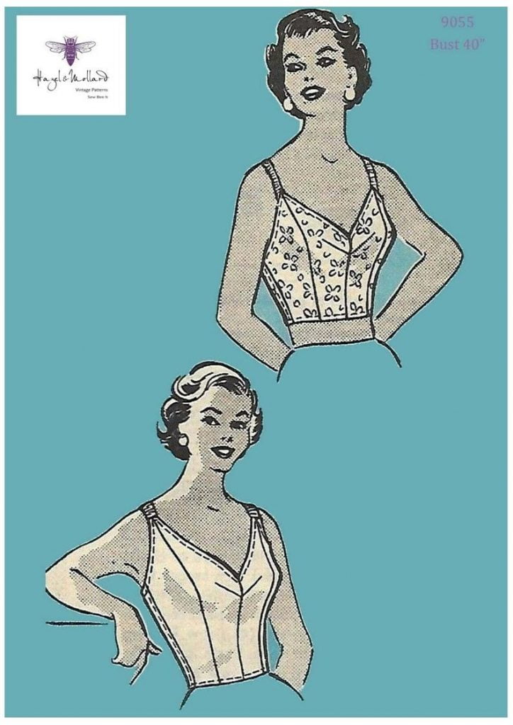 1950's Vintage Sewing Pattern: Women's Lingerie Bra image 0
