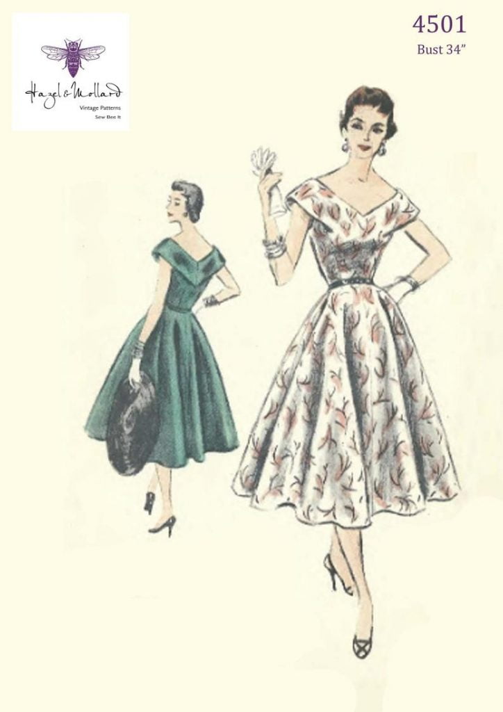 Vintage 1950's Sewing Pattern: Vogue V neckline Day or image 0