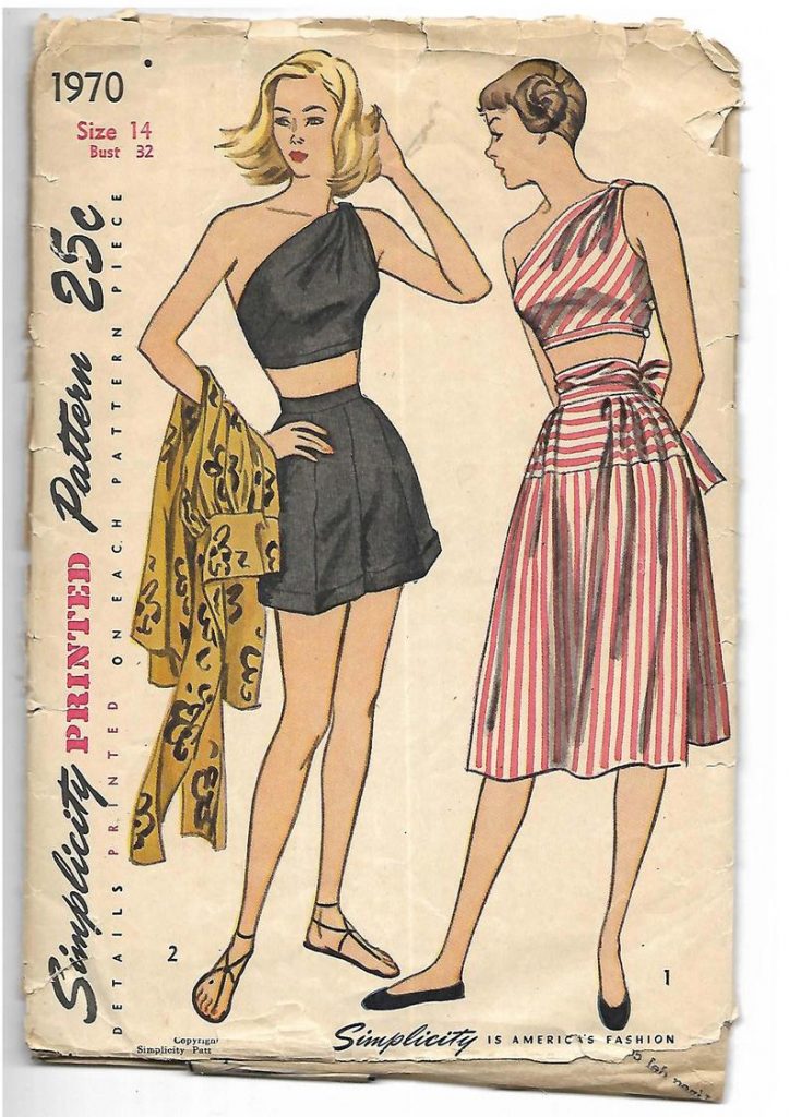Original Vintage 1940's Sewing Pattern Simplicity 1970 image 0
