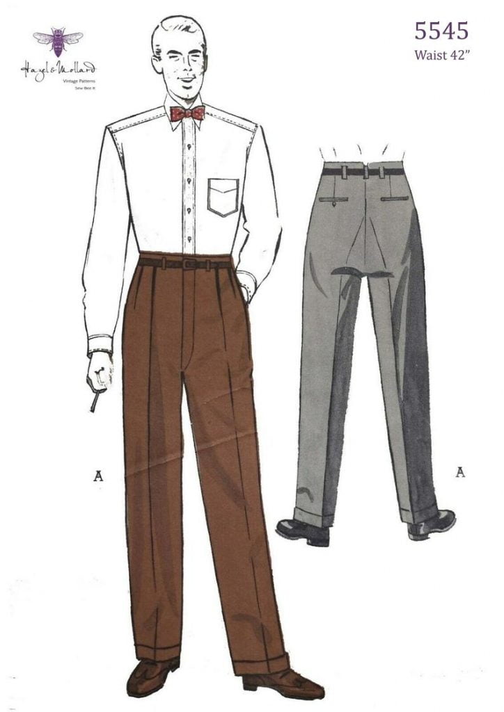Vintage 1950s Sewing Pattern: Dapper Men's Slacks with image 0