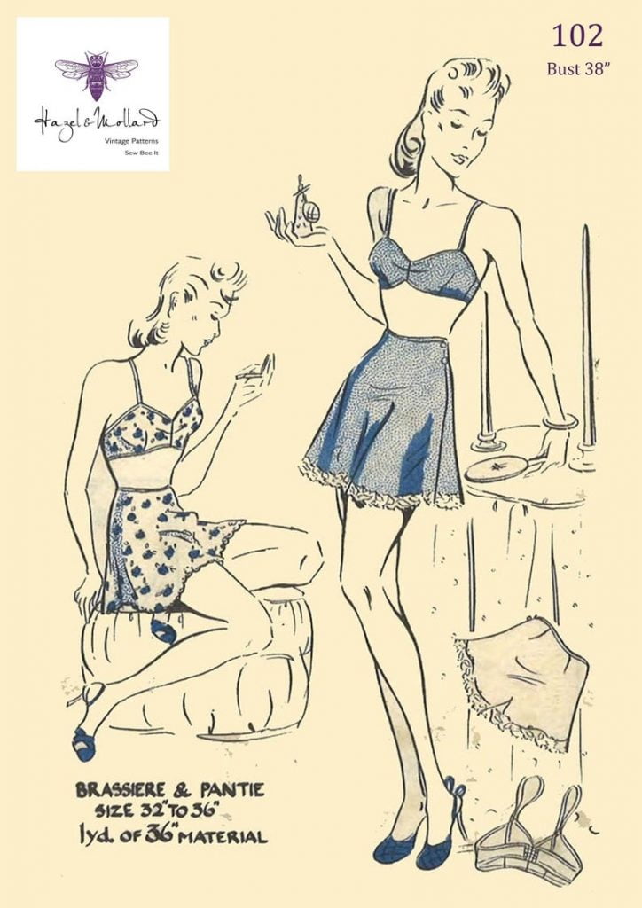 Vintage 1940's Sewing Pattern Women's Bra Brassiere & image 0