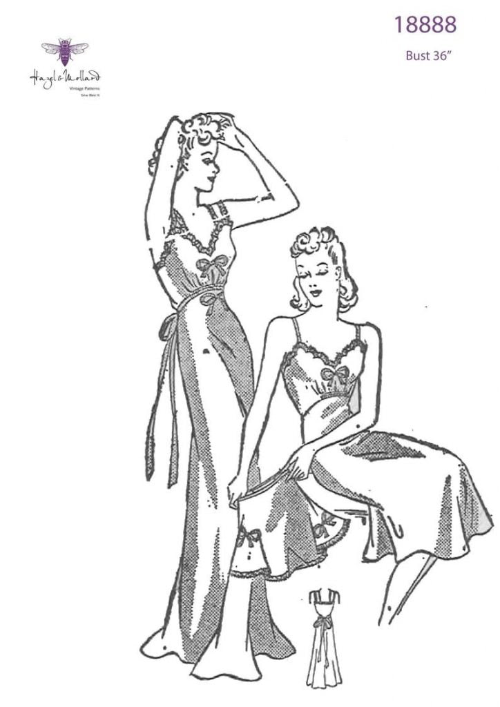 Vintage 1940's Sewing Pattern: Elegant Lady's Undies image 0