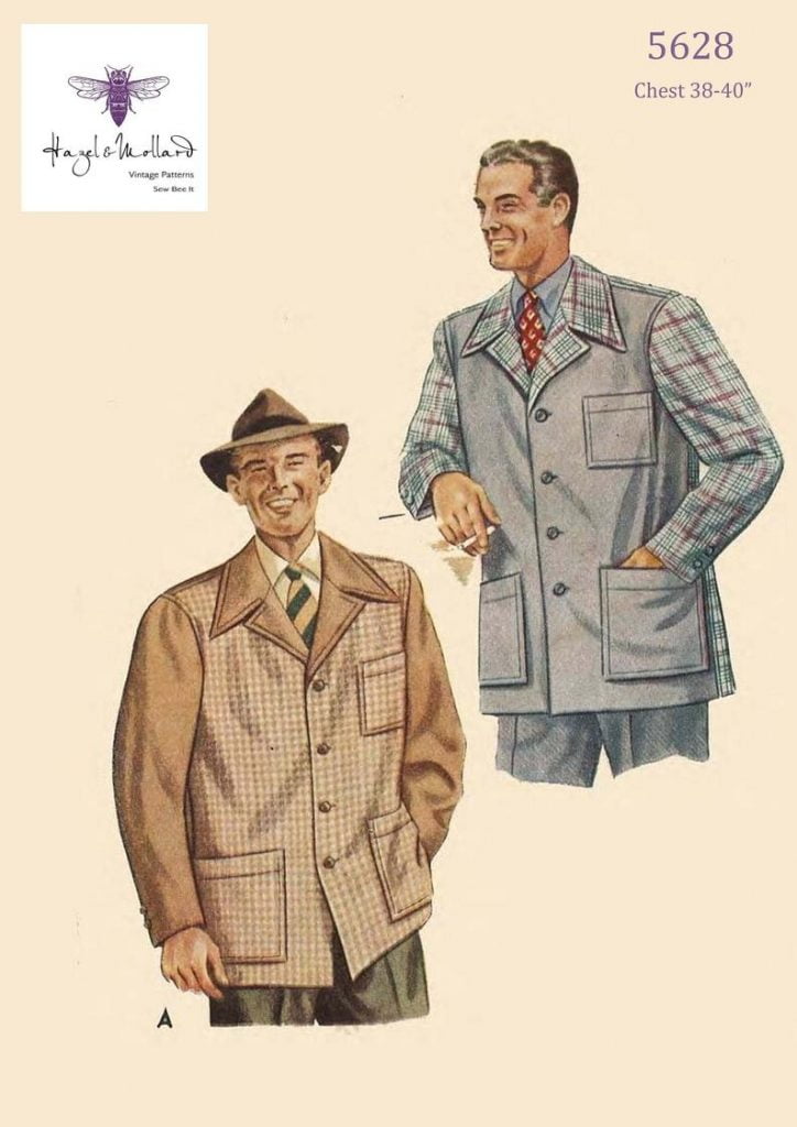 Vintage 1940's Sewing Pattern: Men's Sports Jacket image 0