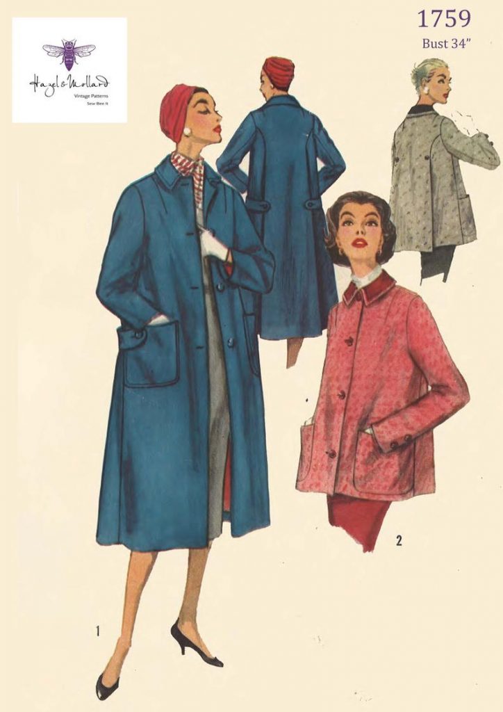 Vintage 1950's Sewing Pattern: Woman's Jacket or Coat image 0