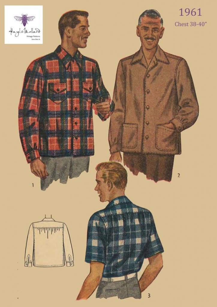 Vintage 1940's Sewing Pattern: Man's Shirt Chest image 0