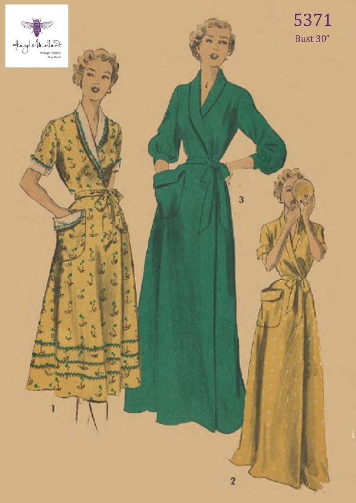 1950's Vintage Sewing Pattern Women's Dressing Gown image 0