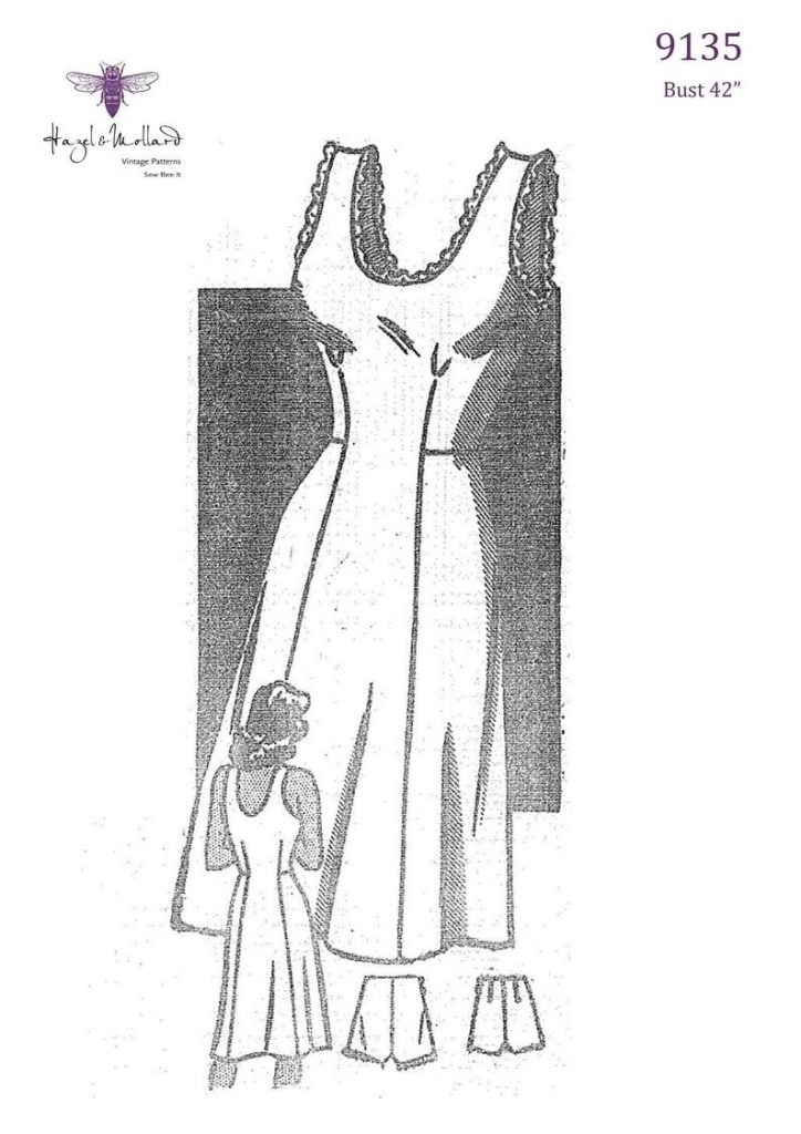Vintage 1940's Sewing Pattern: Lady's Slip & Knickers image 0