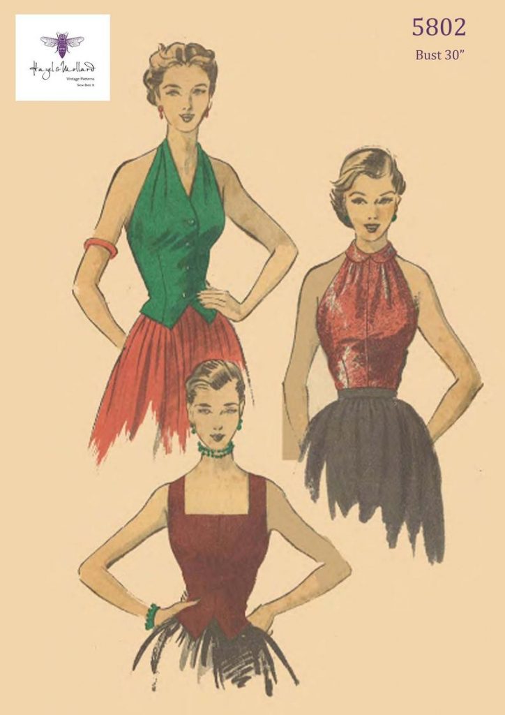 Vintage 1950's Sewing Pattern: Fitted Blouse Bust 30 image 0