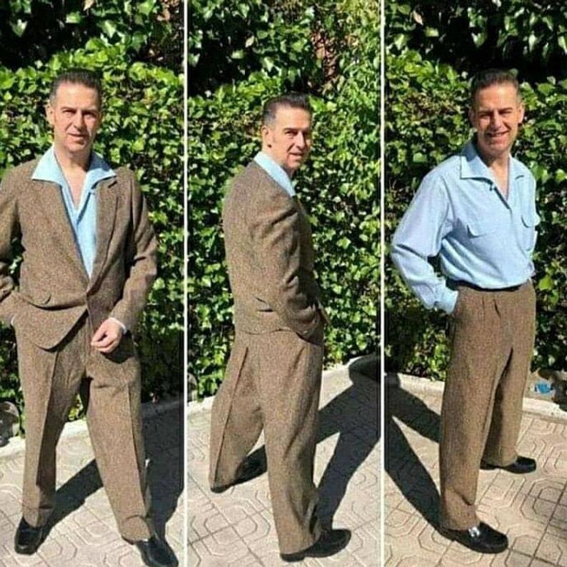 Vintage 1950s Sewing Pattern Mens Slacks Pants Trousers Shorts image 0