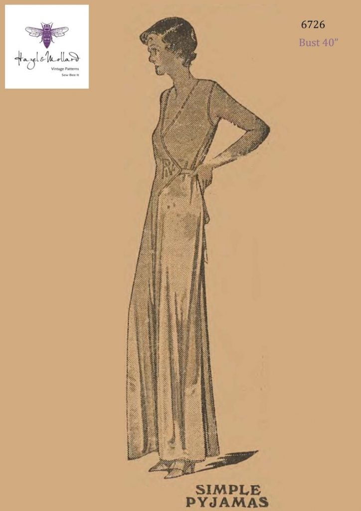 Chic 1930's Vintage Sewing Pattern Beach Pyjama Pajamas image 0