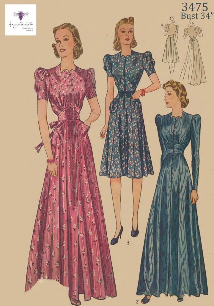 Vintage 1930's 1940's Elegant Women's House Coat image 0