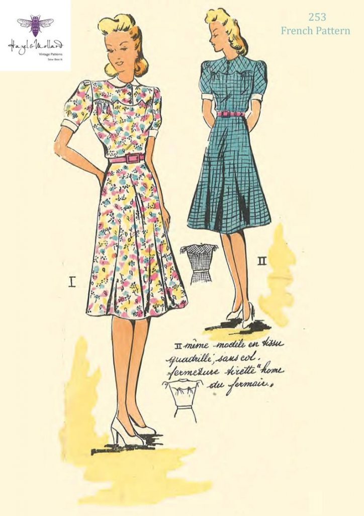 Vintage 1940's Sewing Pattern Pretty Frocks Tea Dress WWII image 0