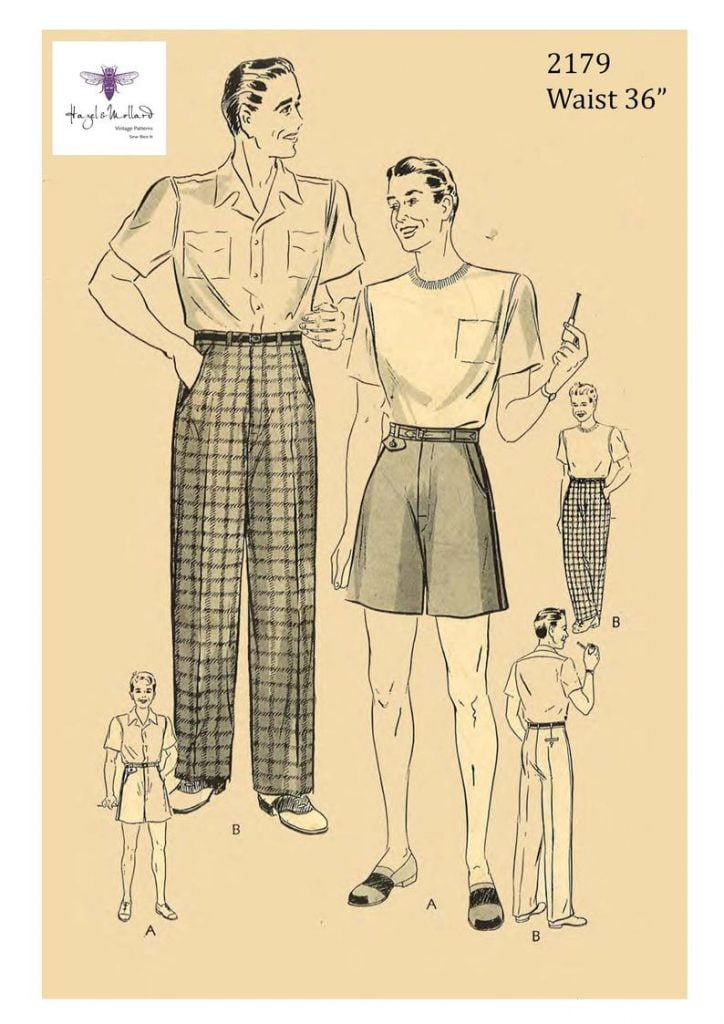 Vintage 1940's Sewing Pattern Men's Slacks Pants image 0
