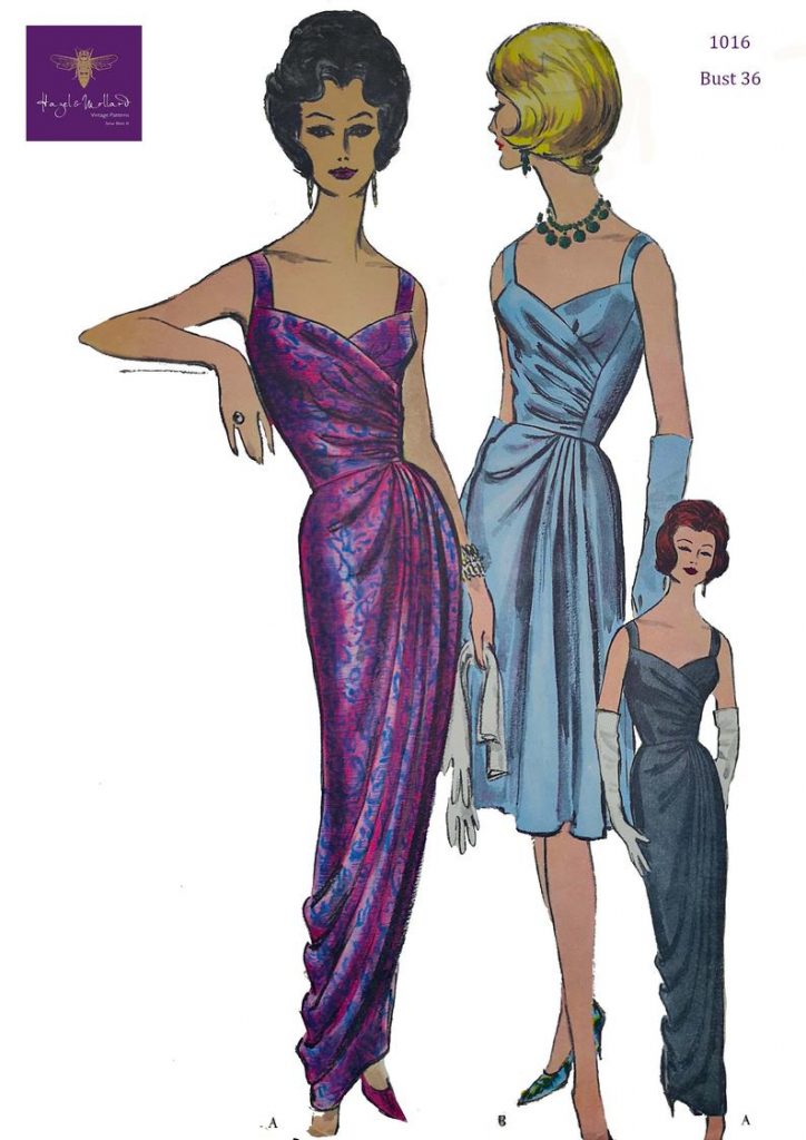 Vintage 1960's Sewing Pattern Cocktail Dress Evening Dress image 0