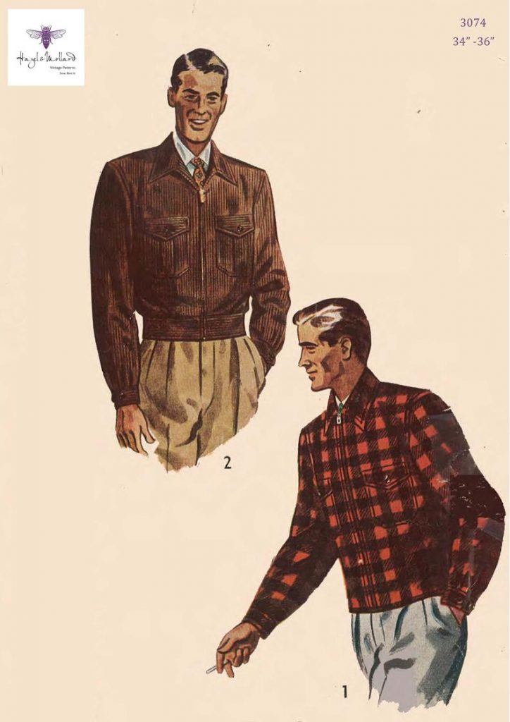 Vintage 1940's Sewing Pattern: Men's Lumber Jacket image 0