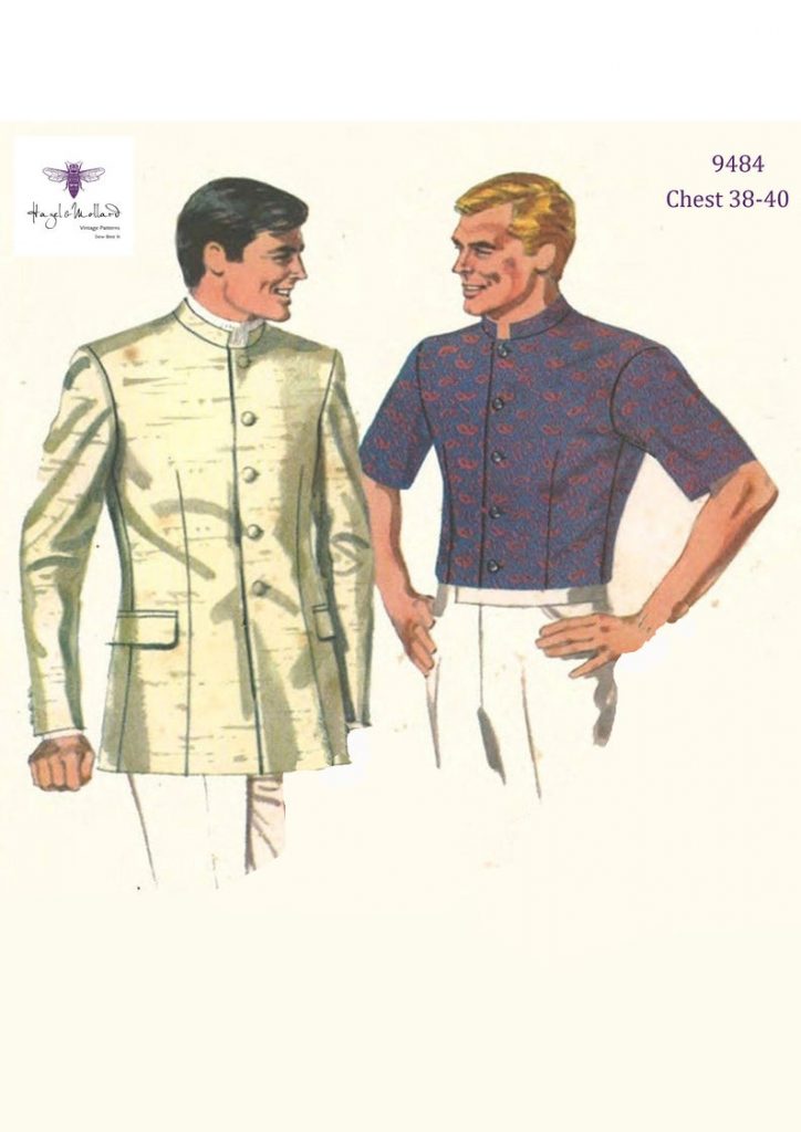 Vintage 1960's Sewing Pattern: Men's Nehru / Beatles image 0