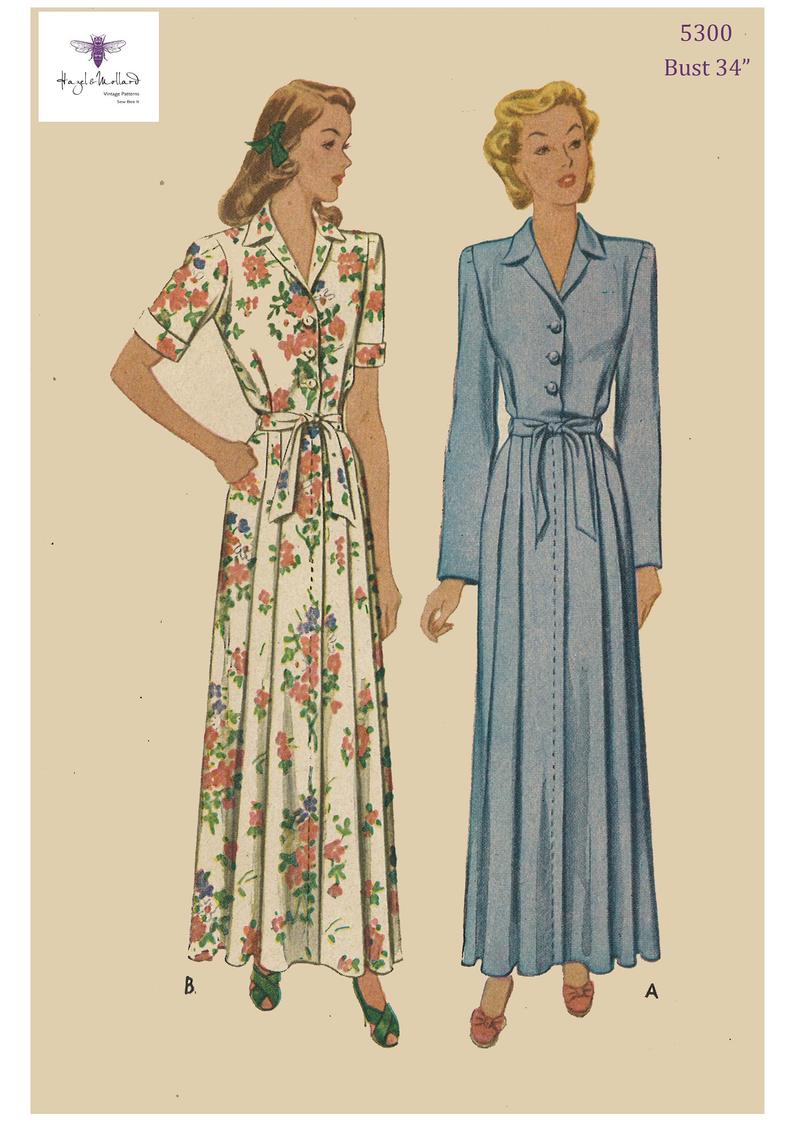Reproduction Vintage 1940's Sewing Pattern Women's image 0