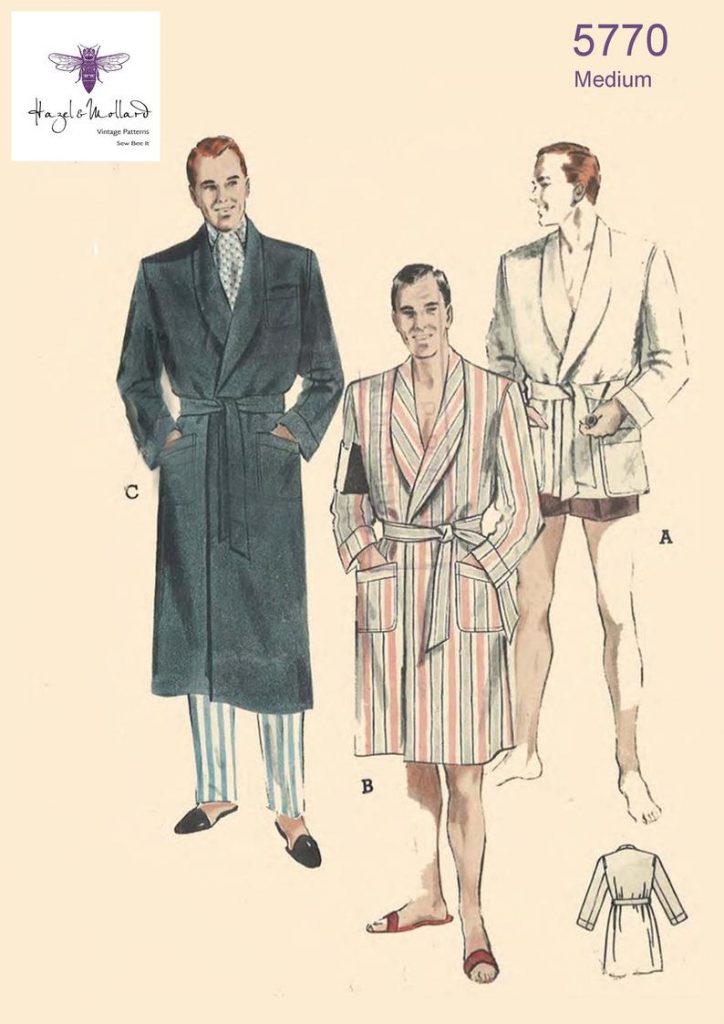 Vintage 1950's Sewing Pattern: Men's Dressing Gown image 0