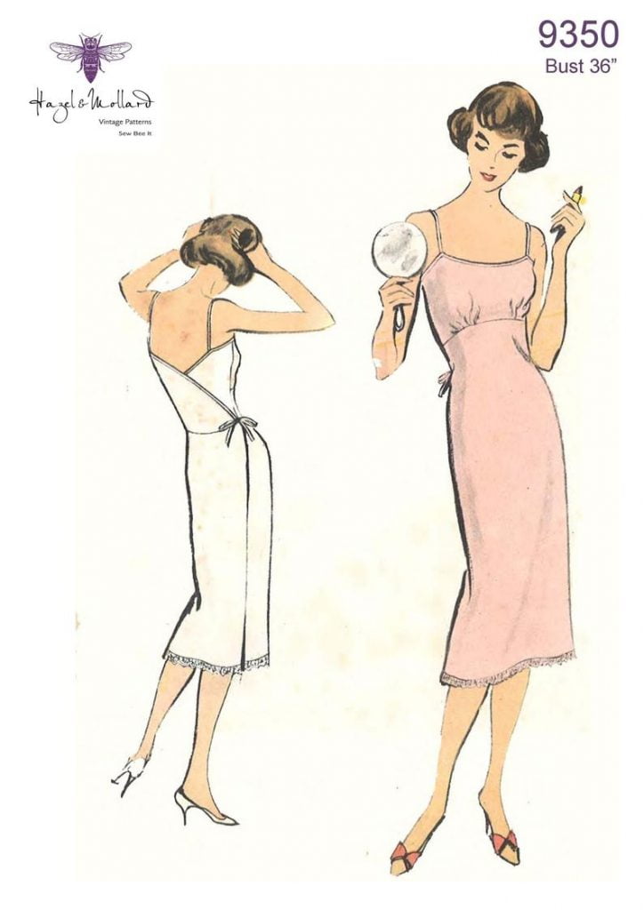 Vintage 1950's Sewing Pattern: Wrapped back Maternity Slip image 0
