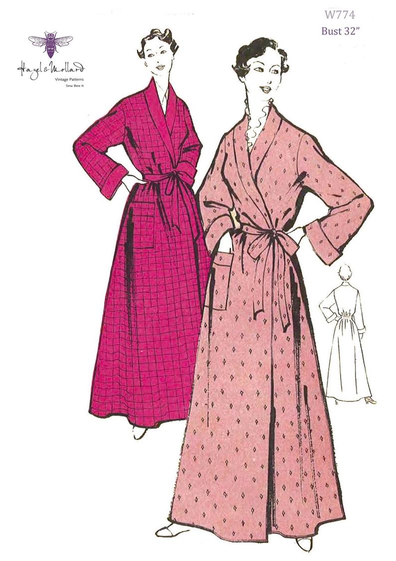 1950's Vintage Sewing Pattern: Women's Dressing Gown image 0