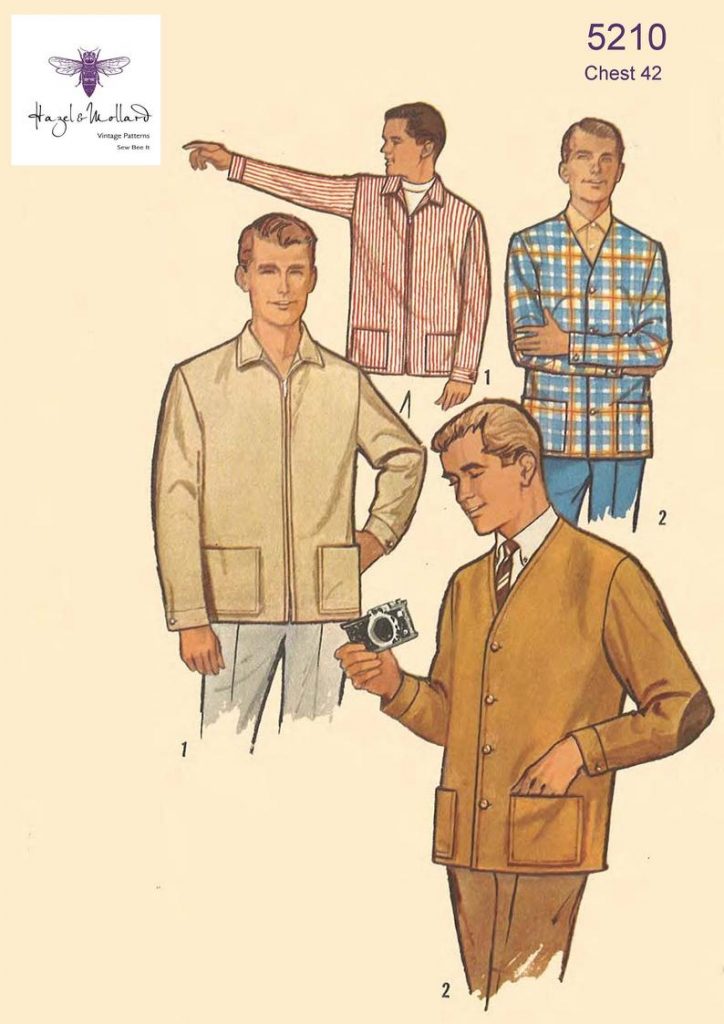 Vintage 1960's Sewing Pattern: Men's Casual Zip & image 0