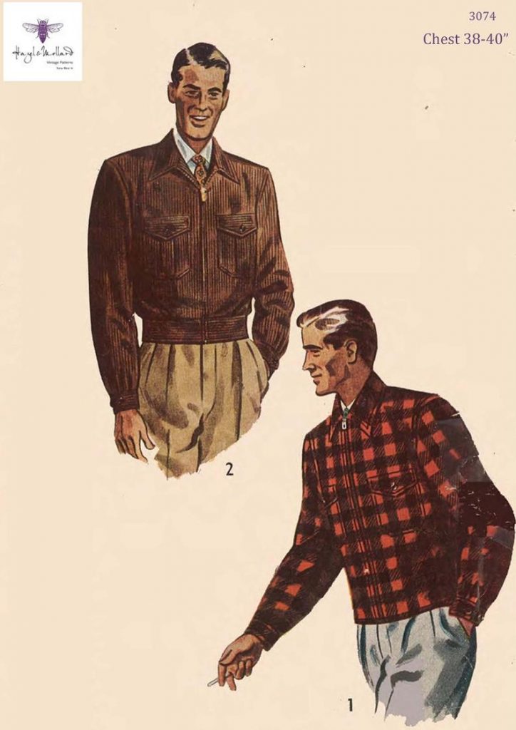Vintage 1940's Sewing Pattern: Men's Lumber Jacket image 0