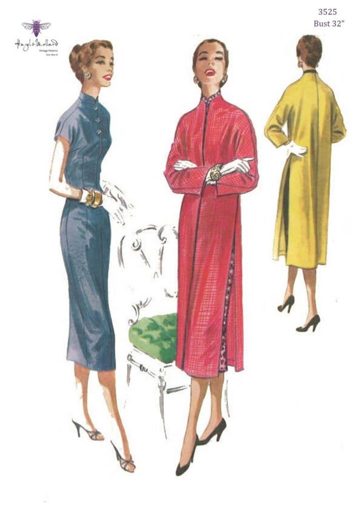 Vintage 1950's Sewing Pattern: Mandarin Oriental Nehru image 0