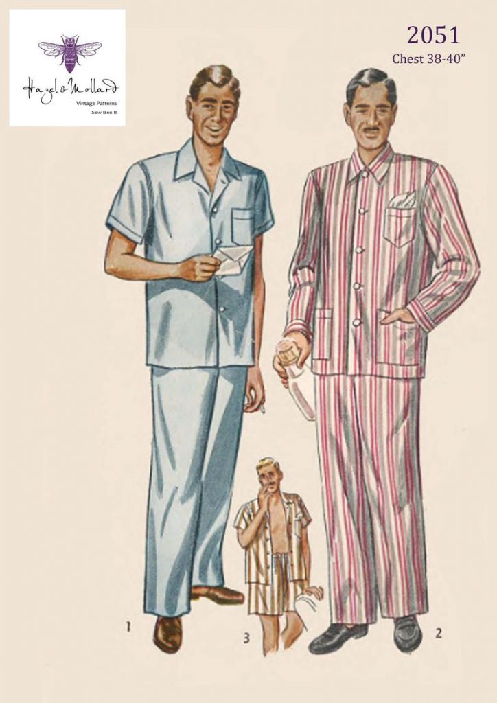 Vintage 1950's Sewing Pattern: Men's Pyjamas Medium image 0