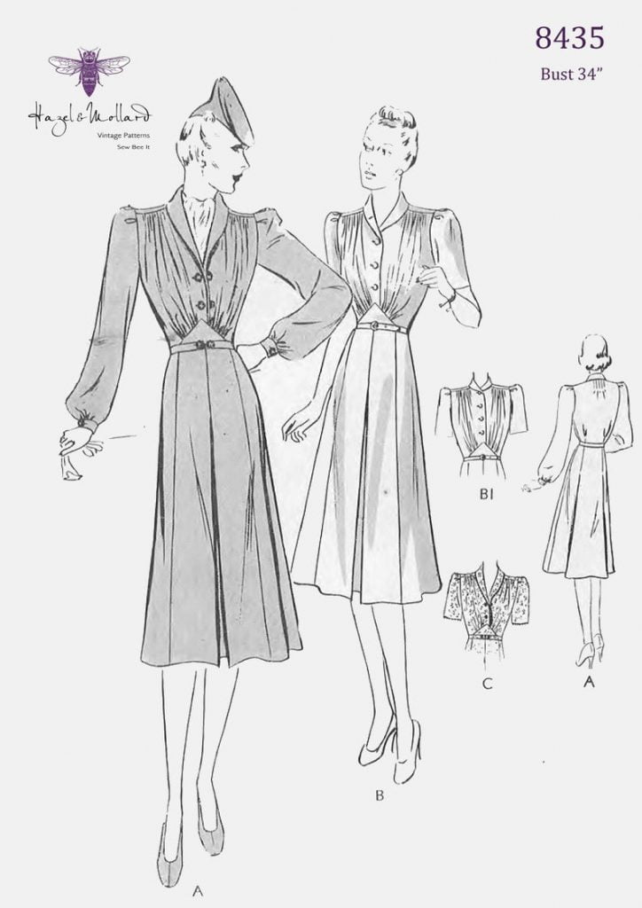 Vintage 1930's Sewing Pattern:  Women's Frock Dress image 0