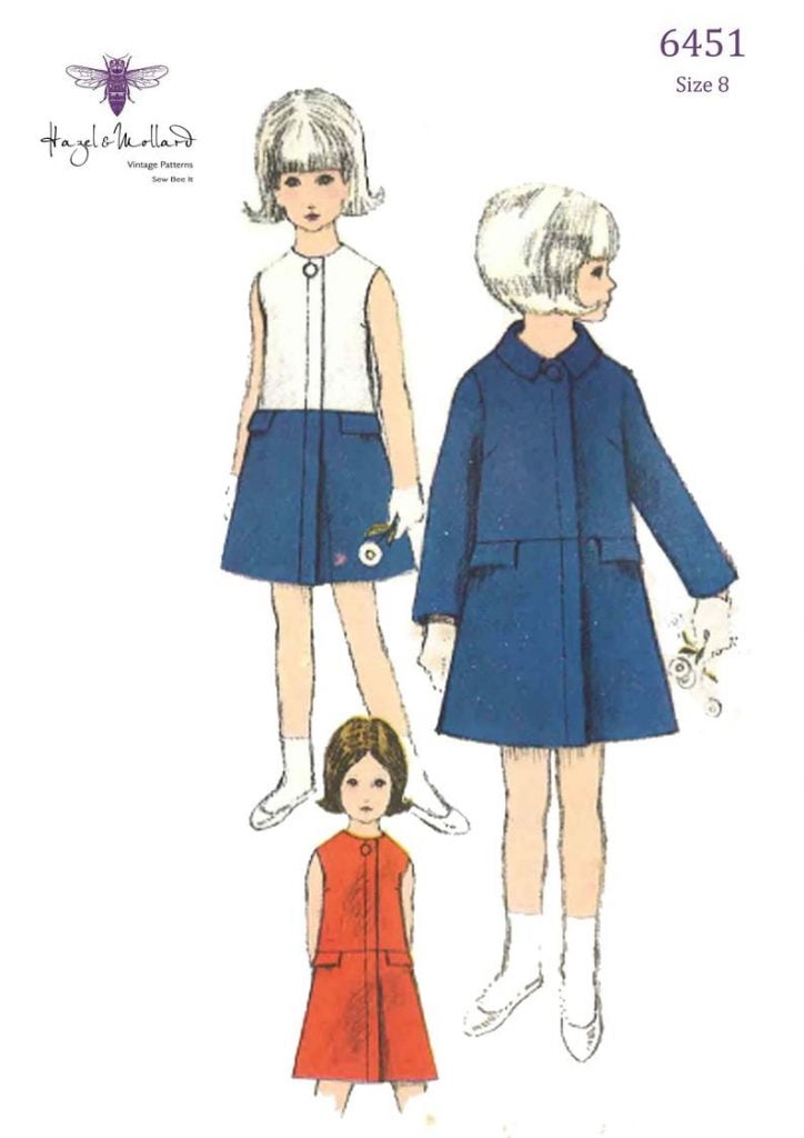 Vintage 1960's Sewing Pattern: Girl's Coat & Dress image 0
