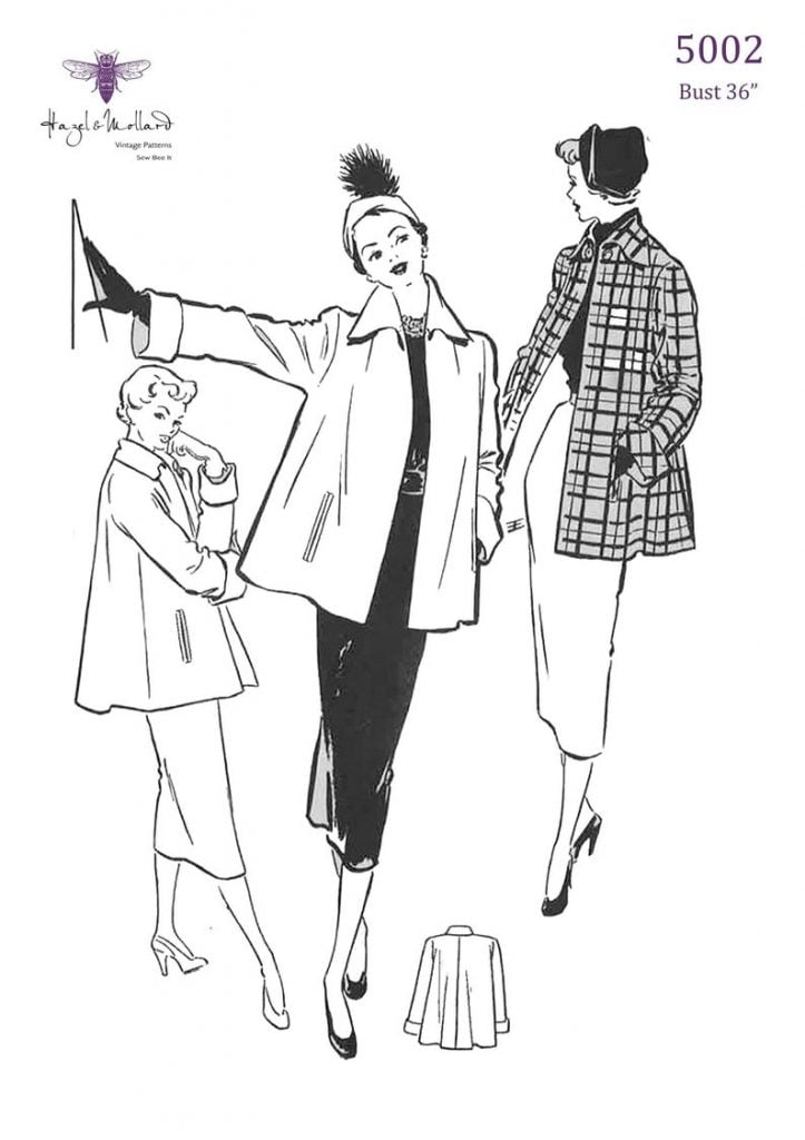 Vintage 1950's Sewing Pattern: Swing Jacket with Pockets. image 0
