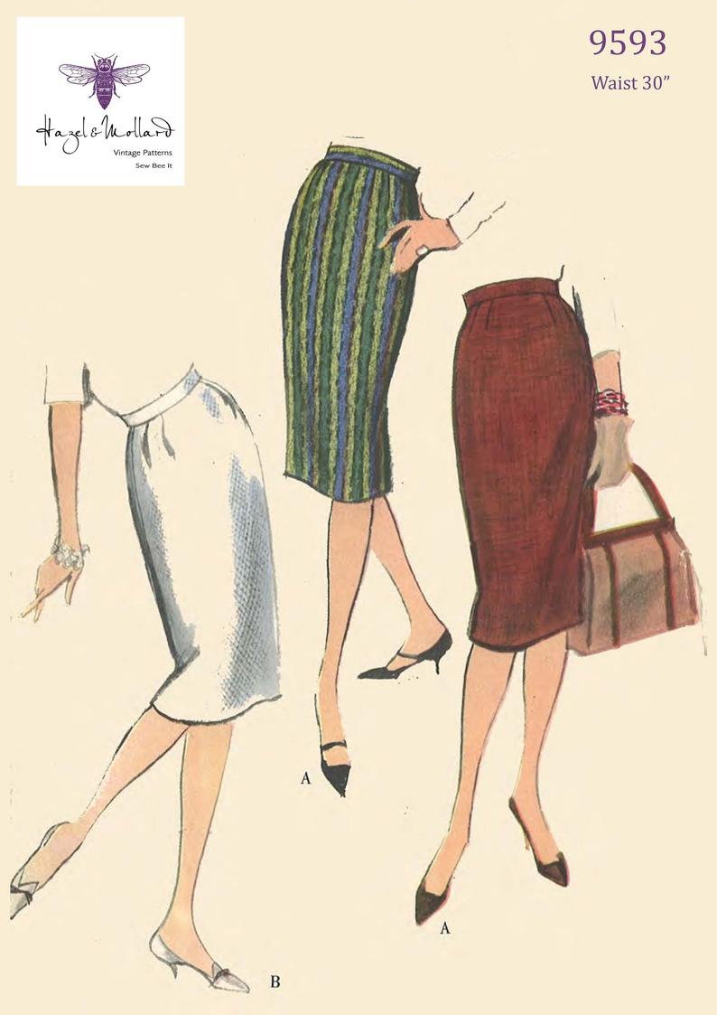 Vintage 1950's Sewing Pattern Vogue Easy To Make Pencil image 0