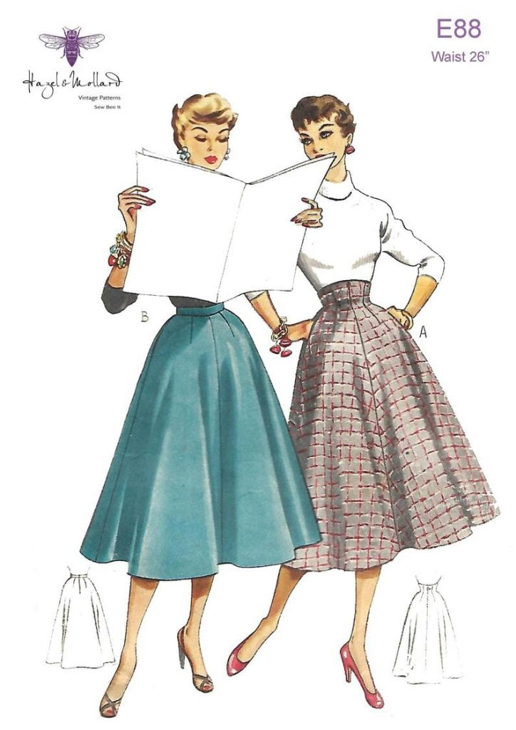 Vintage 1950's Sewing Pattern Rockabilly Flared Circle image 0