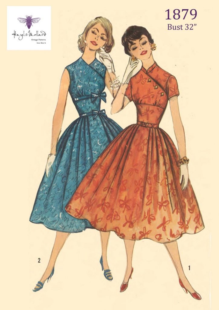 Vintage 1950's Sewing Pattern: Empire Style Dress. Bust image 0