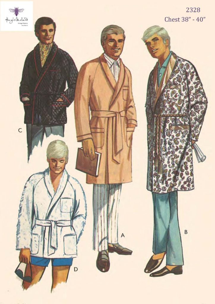 Vintage 1960's Sewing Pattern: Men's Smoking image 0