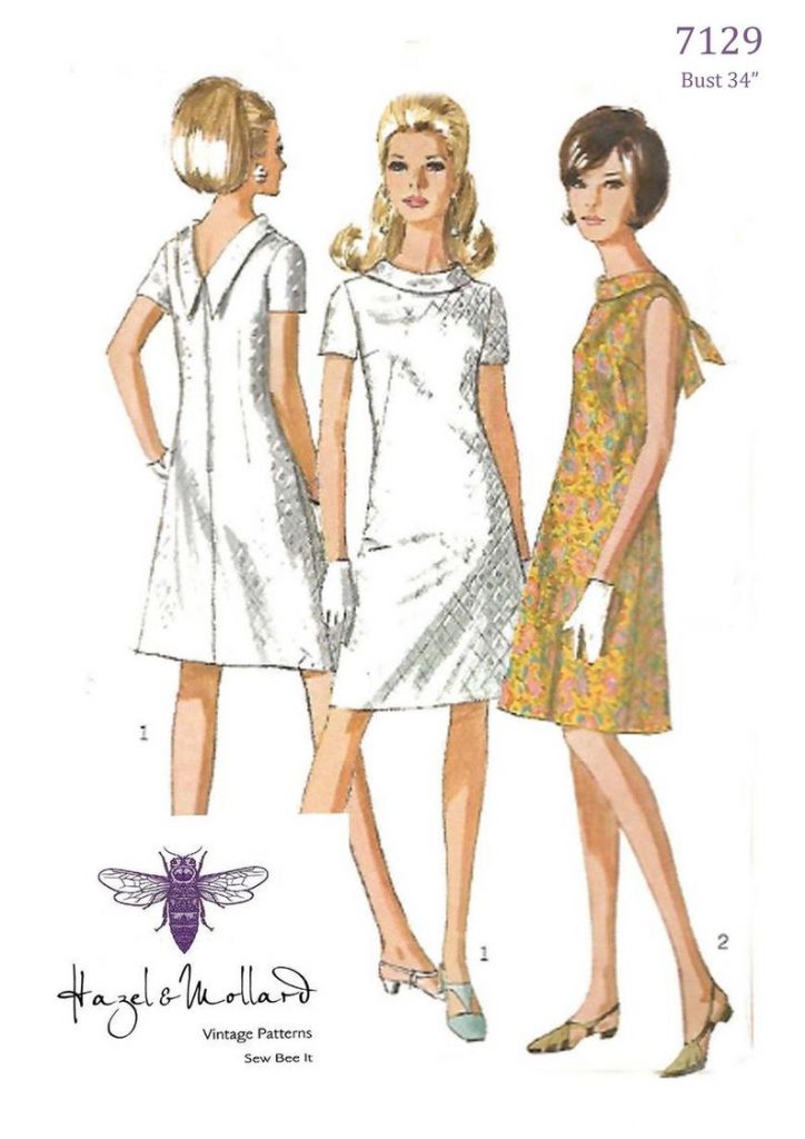 Vintage 1960's Sewing Pattern:  A-Line V-Back Jiffy image 0