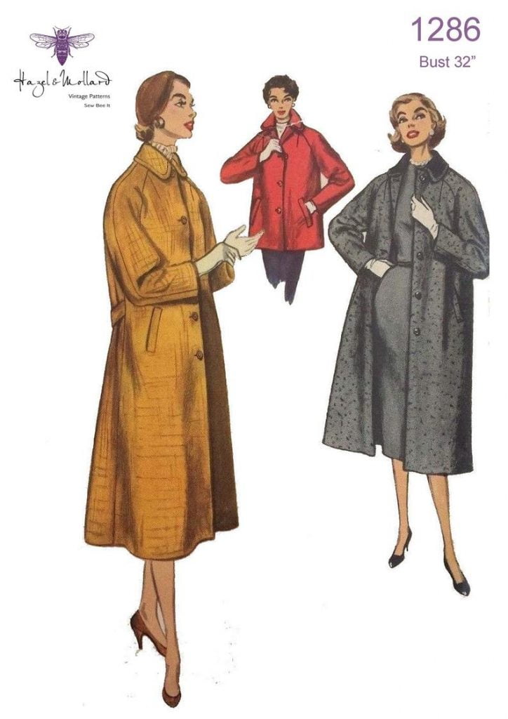 Vintage 1950's Sewing Pattern: Stunning Street Coat. Bust image 0