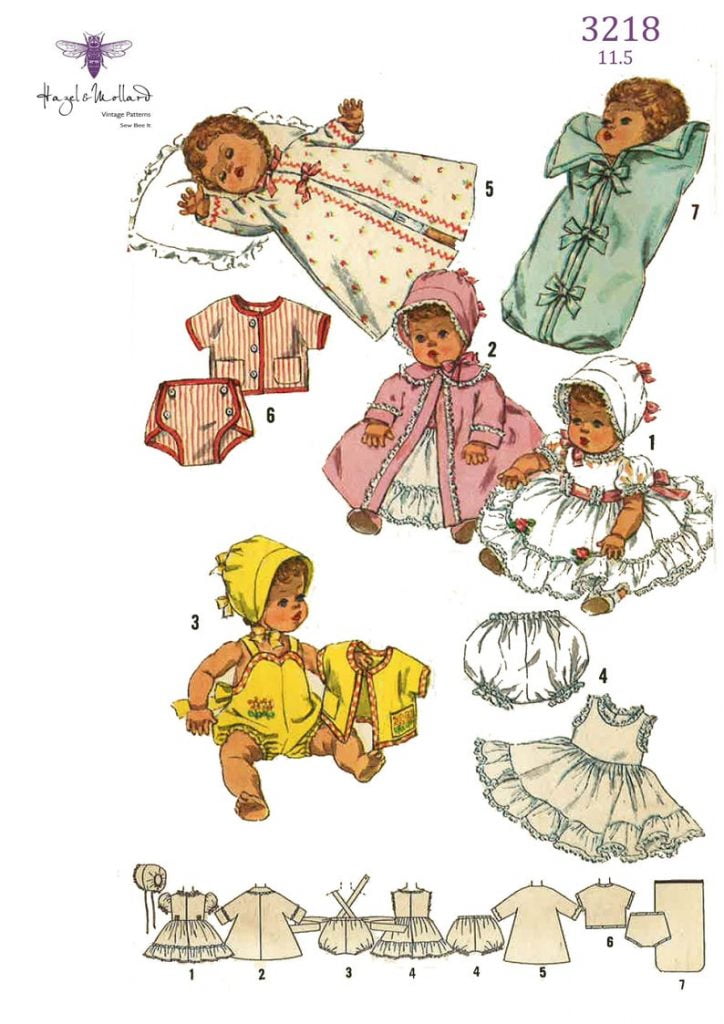 Vintage 1950's Sewing Pattern Doll's Clothes Betsy image 0