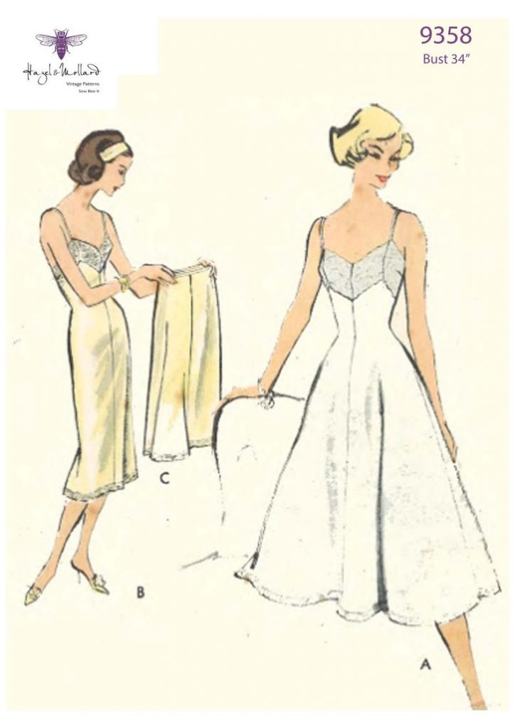 1950's Vintage Vogue Sewing Pattern: Fitted & Flared Slip image 0