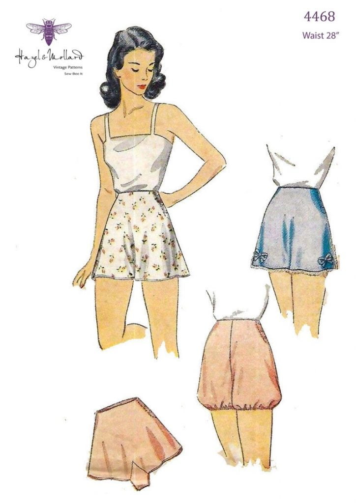 Vintage 1940's Sewing Pattern: Lady's Panties Waist image 0