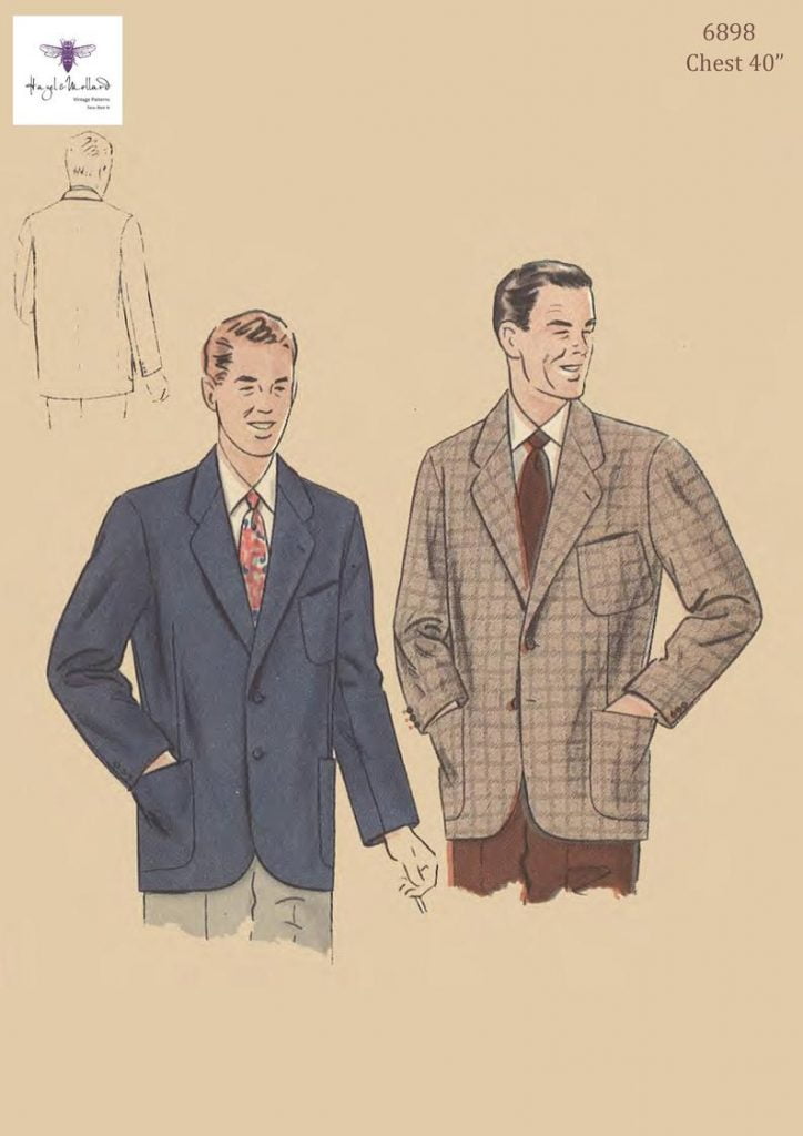 Vintage 1950's Sewing Pattern Men's Vogue Blazer image 0
