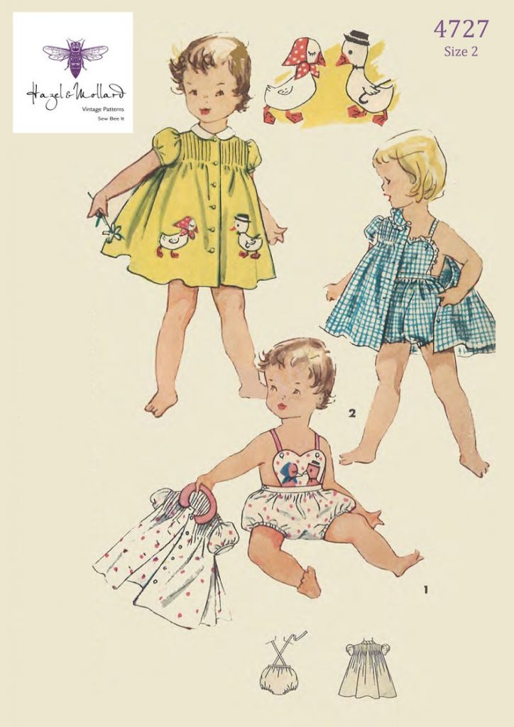 Vintage 1950's Sewing Pattern RARE Toddler's Duck image 0