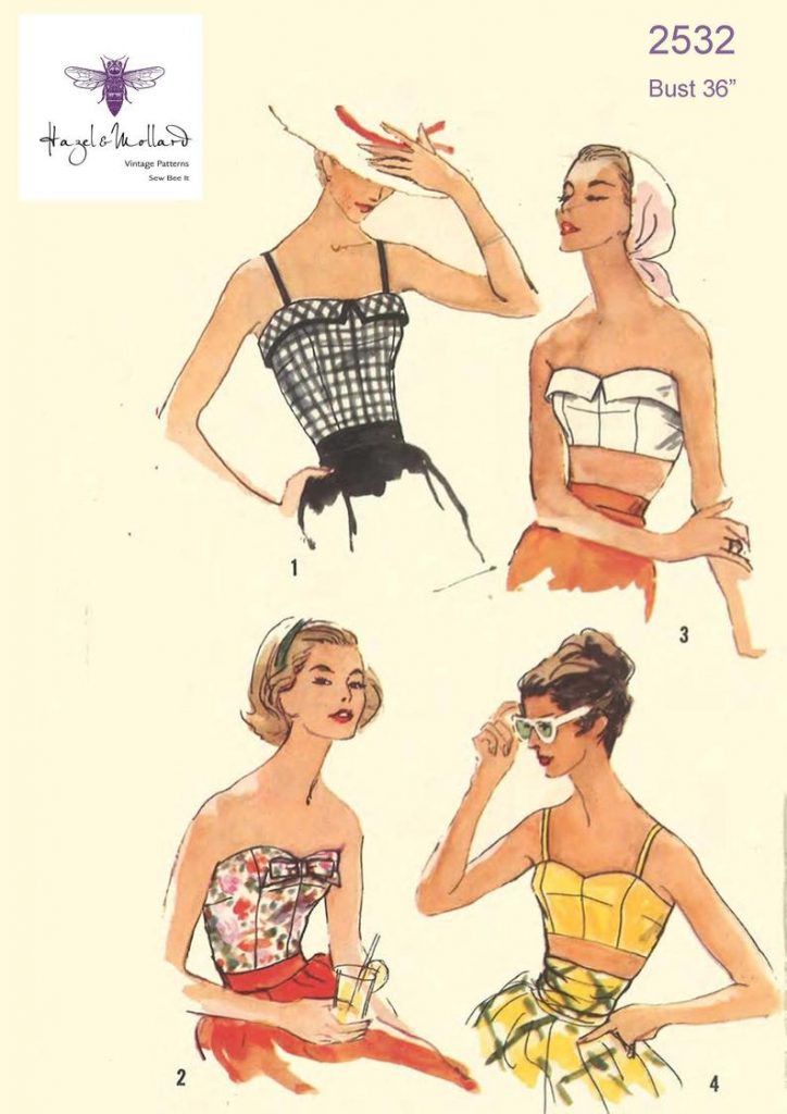 1950's Vintage Sewing Pattern: Women's Bra's And image 0