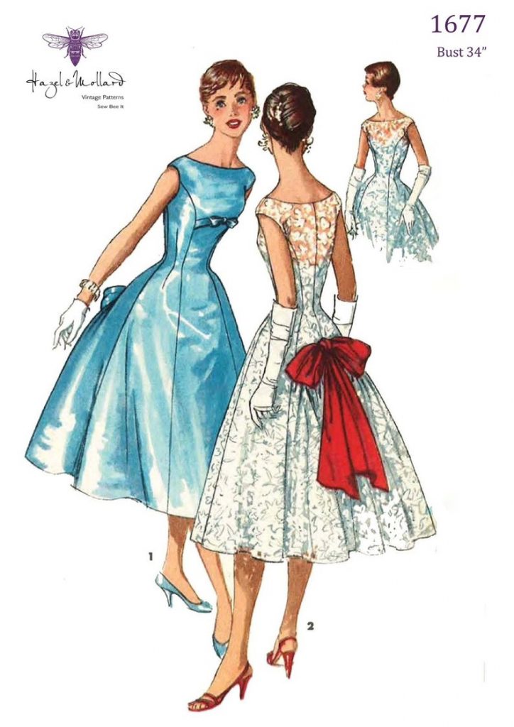 Vintage 1950s Sewing Pattern Audrey Hepburn Princess Line image 0