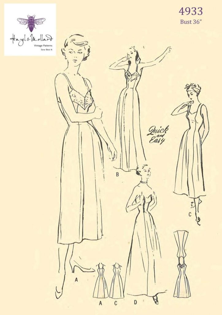 Vintage 1940's Sewing Pattern: Vintage Evening Slip image 0