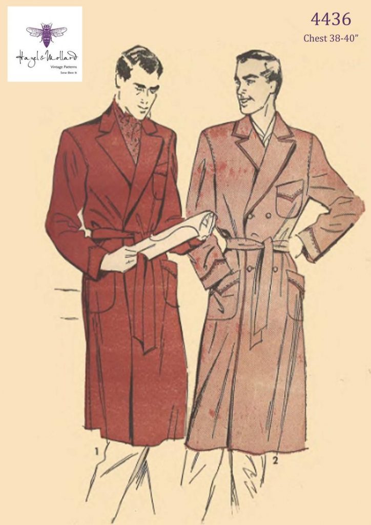Vintage 1940's Sewing Pattern: Men's Dressing Gown image 0