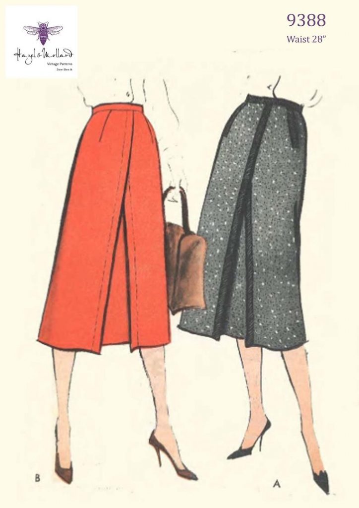 Vintage 1950's Sewing Pattern: below Knee Skirt Waist image 0