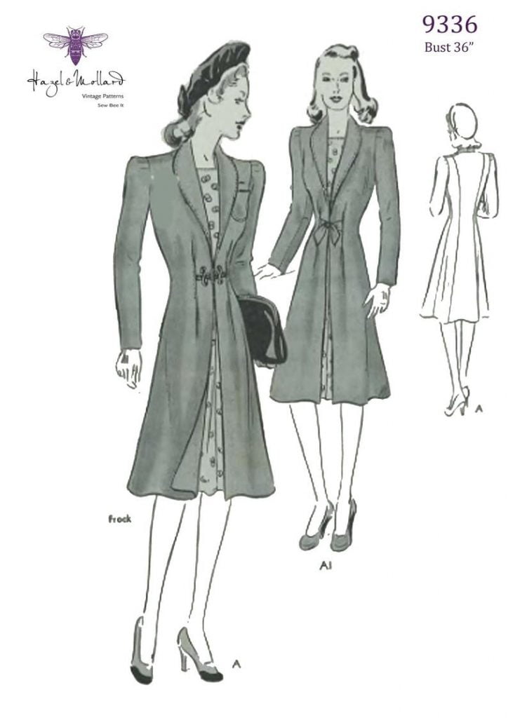 Vintage 1940's Sewing Pattern WW11 WWII WW2  Elegant image 0