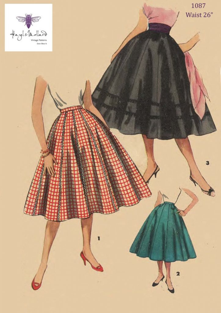 Vintage 1950's Sewing Pattern: Rockabilly  Flared Full image 0