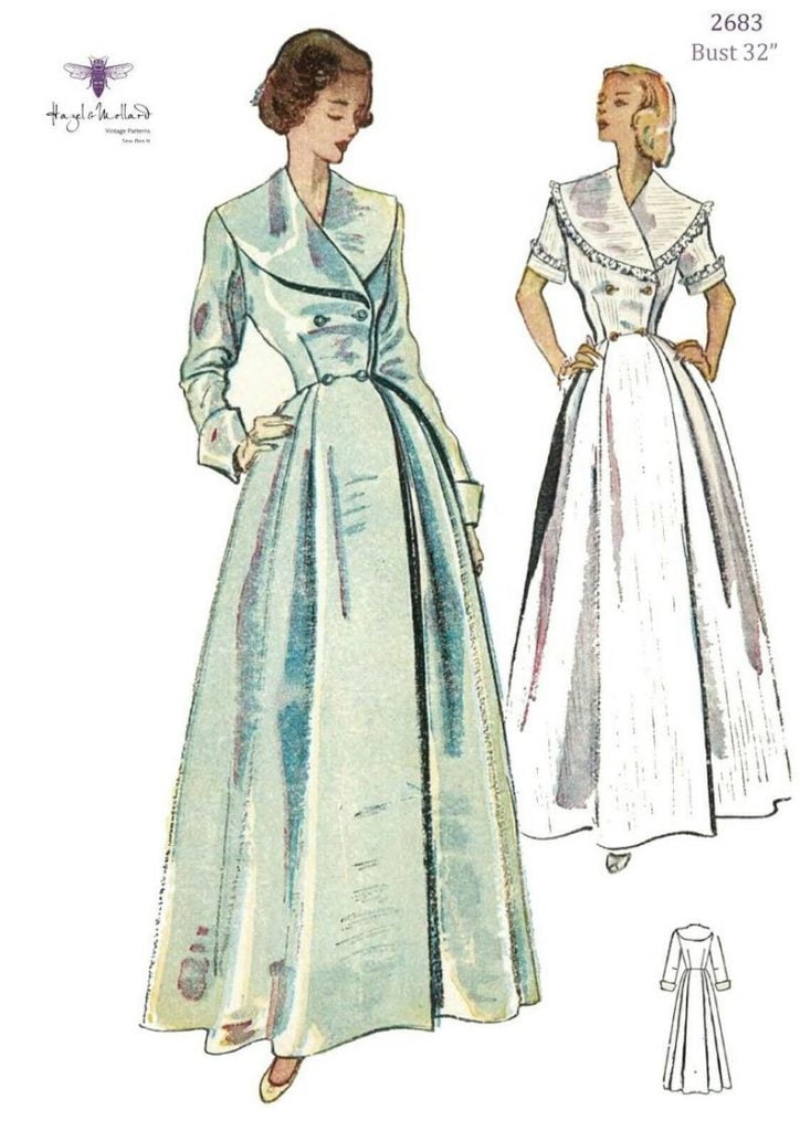 1950's Vintage Sewing Pattern: Women's Dressing Gown image 0